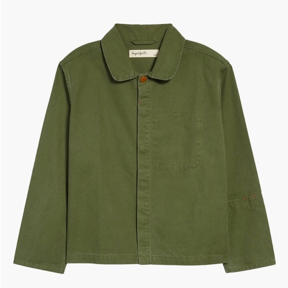 Imperfects Organic Cotton Chef's Shirt - XL - Green - Picture 1 of 6